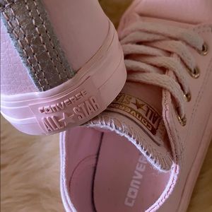 junior converse rose gold
